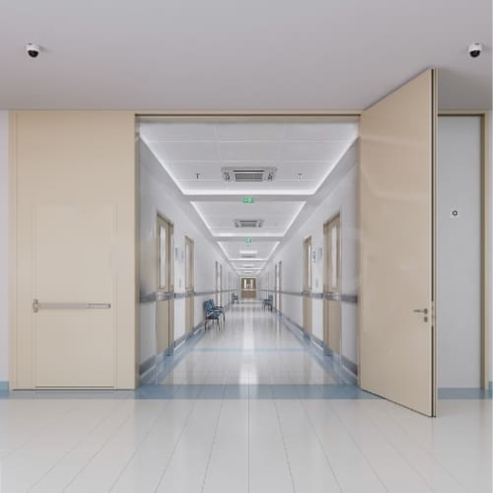 Cửa thép chống cháy thường mở LECMAX-AA2P00-POCKET