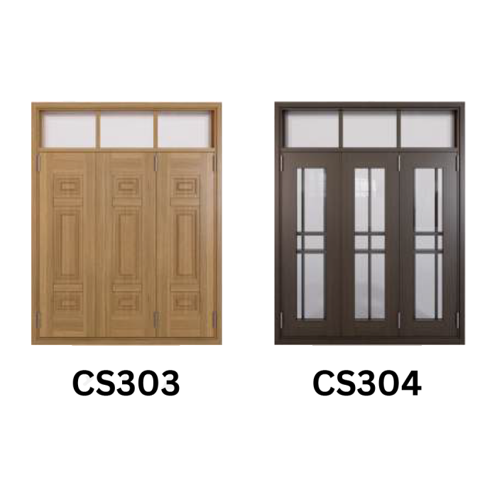 Cửa sổ thép vân gỗ 3 cánh