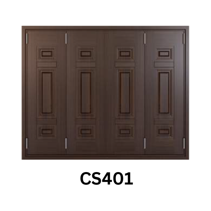 Cửa sổ thép vân gỗ 4 cánh