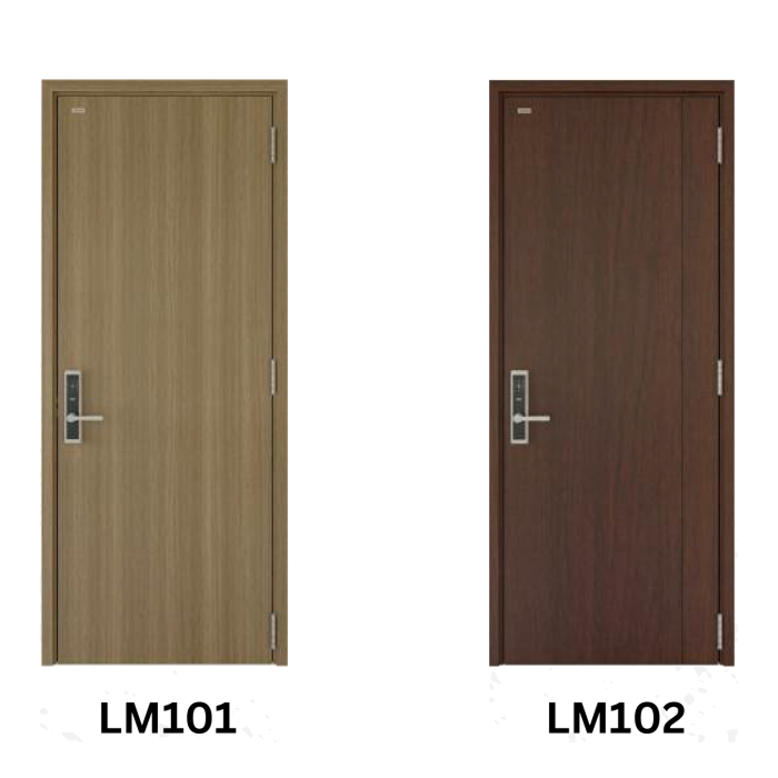 Cửa thép vân gỗ phẳng